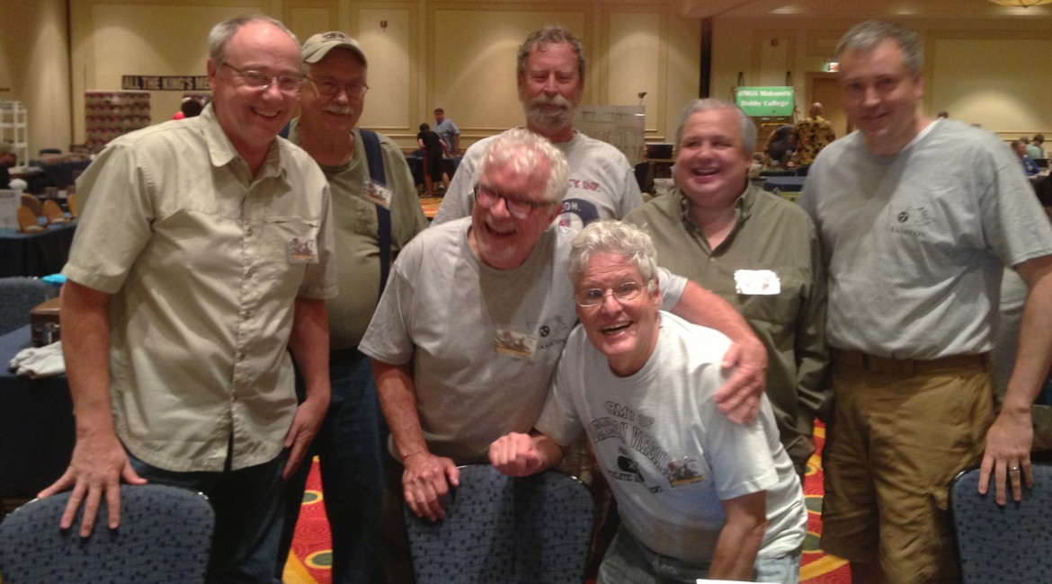 From left fron row – John Ohlin, Dean West and John Hill. Back row from left – Norris Darrall., Kermit Hilles, Patrick Lebeau and Cory Ring