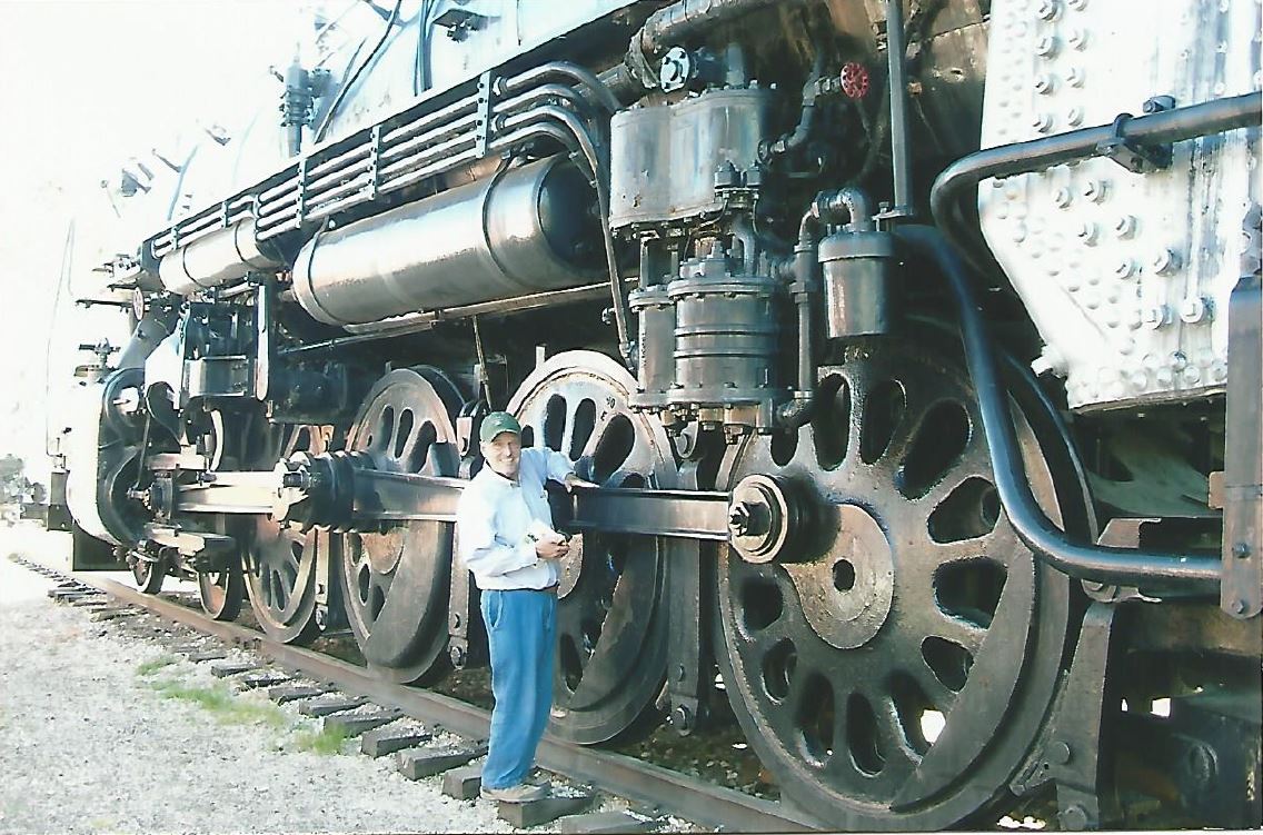 John Hugging the Locomotive 